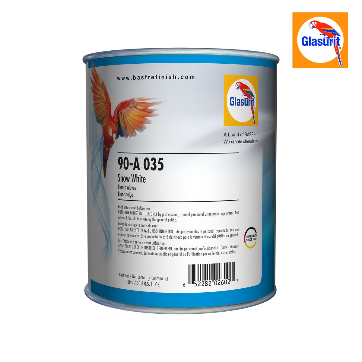 Glasurit 90-A 035 - Snow White - 1L — Bodyshop360