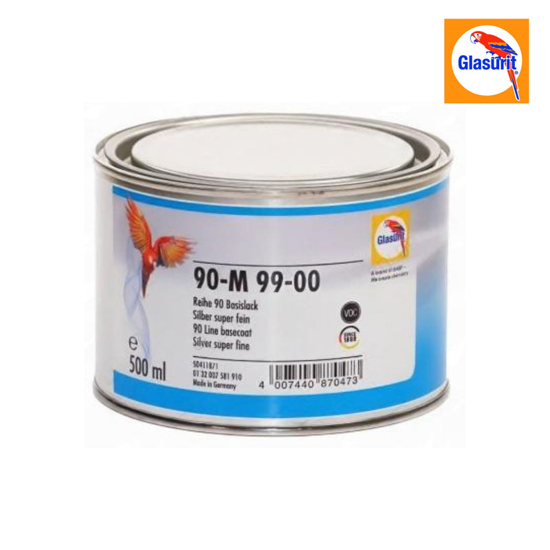 Glasurit 90-M 99-00 - Silver Super Fine - 0.5L