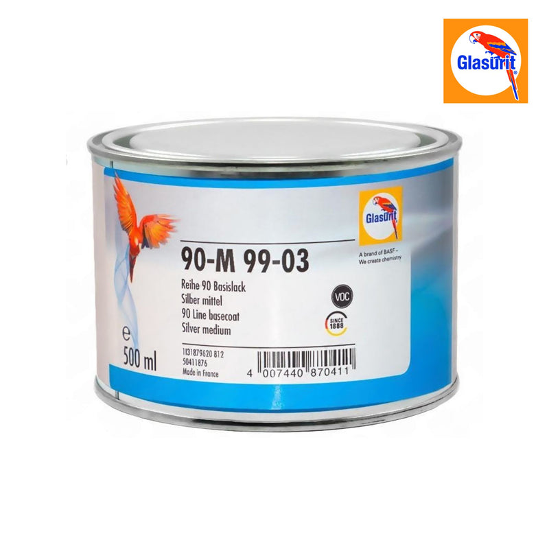 Glasurit 90-M 99-03 - Silver Medium - 0.5L